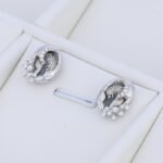 Lion Coin Stud Earrings