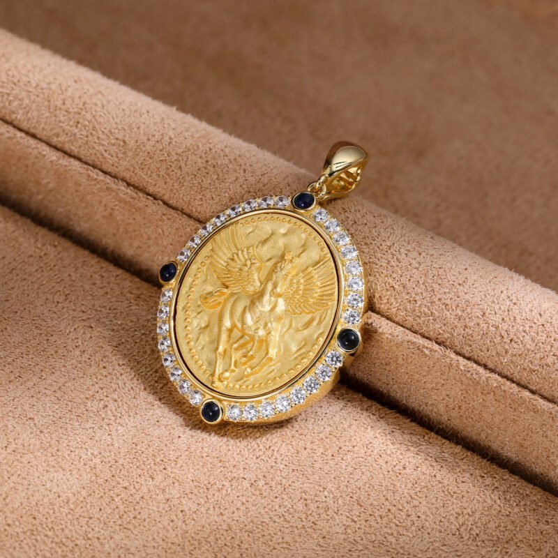 Pegasus Coin Necklace