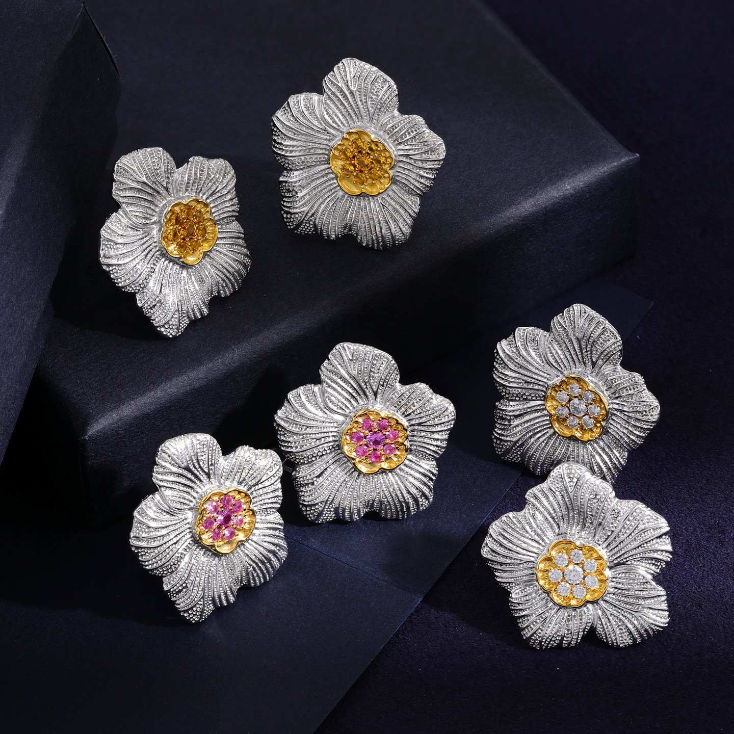 sandoos-284a696f0999da9588737c551a149b8c522d194e76c576a53956f0cd67800907 Gardenia Stud Earrings