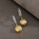 Gold Tone Ball Stud Earrings