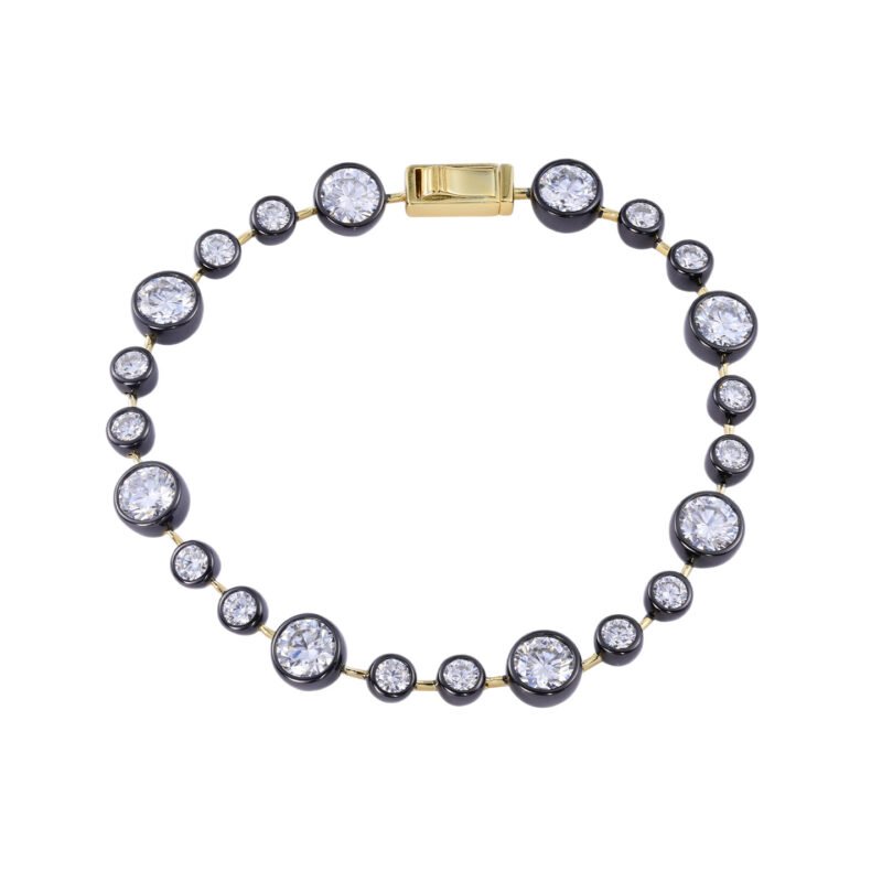 Black and Gold Tone Bracelet