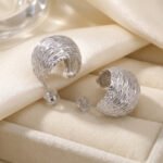 Brushed Stud Earrings