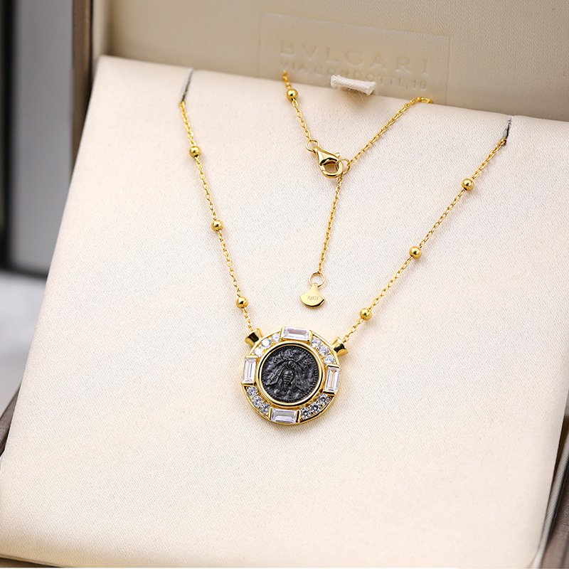 Bee Coin Necklace