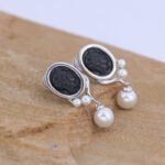 Athena Coin Stud Earrings