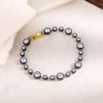 Black and Gold Tone Bracelet