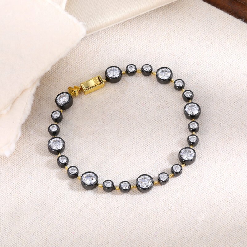 Black and Gold Tone Bracelet