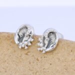 Lion Coin Stud Earrings