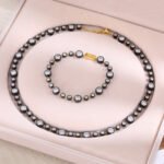 Black and Gold Tone Bracelet
