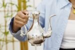 Double Happiness Polished Silver Pitcher - original view 5