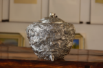 Sculpted Dragon and Pearl Silver Water Vessel - view 8