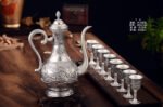 Dragon and Phoenix Silver Pitcher and Cups - original view 5