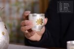 Gold-Accented Lotus Silver Pourer and Cups - original view 9