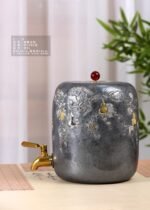 Gilded Gourd Motif Silver Water Vessel - view 1