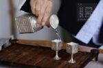 Double Happiness Square Silver Pourer and Cups - original view 5