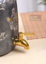 Gilded Gourd Motif Silver Water Vessel - view 5