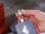 Calligraphy Silver Hip Flasks - original view 5