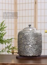 Blooming Flowers Silver Water Vessel - view 4