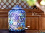 Bird and Flower Cloisonne Silver Water Vessel - view 6