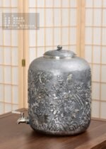 Gilded Peony Silver Water Vessel - view 1