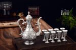 Dragon and Phoenix Silver Pitcher and Cups - original view 1