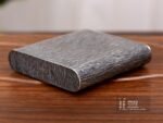 Bark-Textured Silver Hip Flask - original view 6