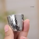 Small Hammered Silver Cups - original view 4
