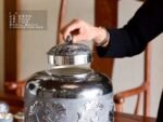 Fish and Lotus Silver Water Vessel - 18 L - view 3