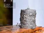 Dragon-Taming Arhat Silver Water Vessel - view 1