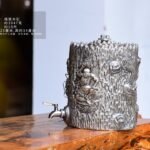 Dragon-Taming Arhat Silver Water Vessel - view 1