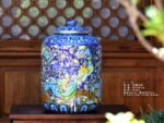 Bird and Flower Cloisonne Silver Water Vessel - view 3