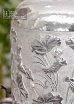Fish and Lotus Silver Water Vessel - 13 L - view 5