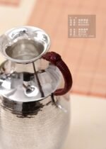 Minimal Hammered Silver Pitcher and Cups - original view 5